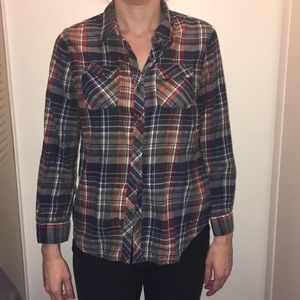 Slim fit plaid flannel
